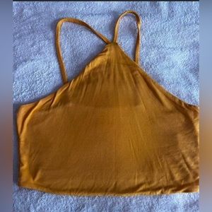 Orange shein tank crop top